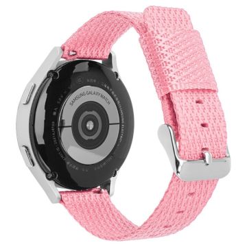 Huawei horloge GT 3 42mm / horloge GT 3 Pro 43mm bandje 20mm Textuur Nylon Horlogebandje - Diep Roze / Diep Roze