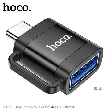 UA31C Type-C male to USB female OTG adapter - Black