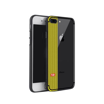 NXE iPhone 7 Plus / 8 Plus jane eyre series woven Patroon Hoesje - Geel