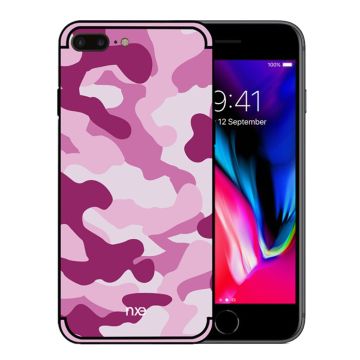 NXE iPhone 7 Plus / 8 Plus camouflage Hoesje - Rose