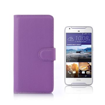 HTC Desire 650 Portemonnee Leer fip Hoesje - Purper