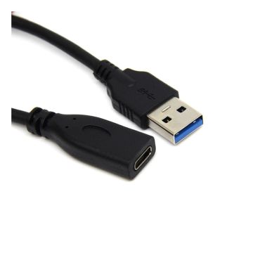 Universal 0.2m Type-C FeMale naar USB 3.0 Male data en charge extension Kabel