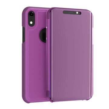 Mirror iPhone Xs Max flip Hoesje - Purper