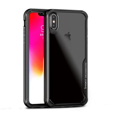 IPAKY iPhone Xs Max anti-drop hybrid Hoesje - Zwart