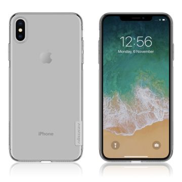 NILLKIN Nature iPhone Xs Max Zachte Hoesje - Grijs