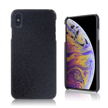 Glitter iPhone Xs Max Hoesje - Zwarte Glitter Pailletten