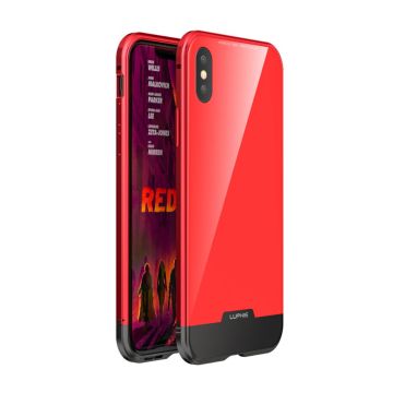 LUPHIE iPhone Xs Max shaped lighter metal Hoesje - Rood