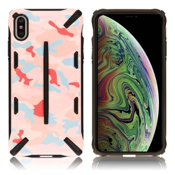 Ringke DUAL X voor iPhone XS Max - Camo Roze