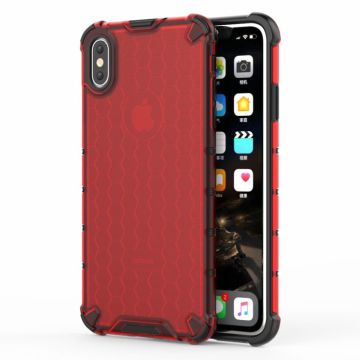 Bofink Honingraat iPhone Xs Max Hoesje - Rood