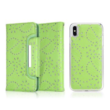 Glitter iPhone Xs Max Hoesje - Groen