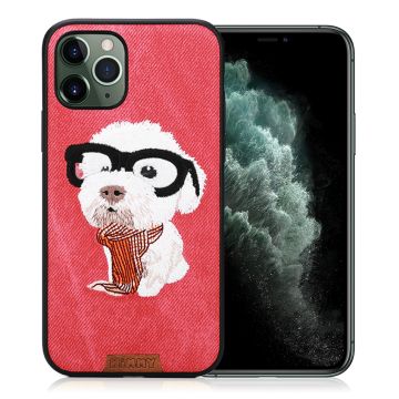 Nimmy Cute Pet iPhone 11 Pro Max Embroidered Hoes - Rood