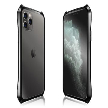 Luphie Bat iPhone 11 Pro Max Alu-Bumper + Glass - Zwart