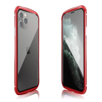 Luphie Wasp iPhone 11 Pro Max Alu-Bumper + Glass - Rood