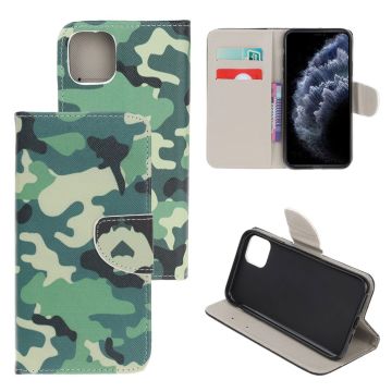 Wonderland iPhone 11 Pro Max flip Hoesje - Camouflagepatroon