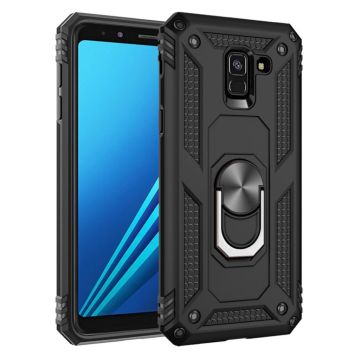 Bofink Combat Samsung Galaxy A8 (2018) Hoesje - Zwart