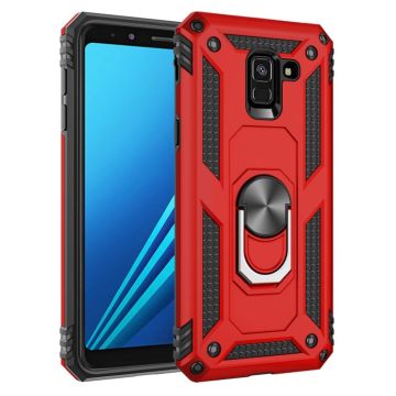 Bofink Combat Samsung Galaxy A8 (2018) Hoesje - Rood