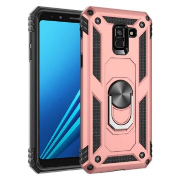 Bofink Combat Samsung Galaxy A8 (2018) Hoesje - Rose Goud