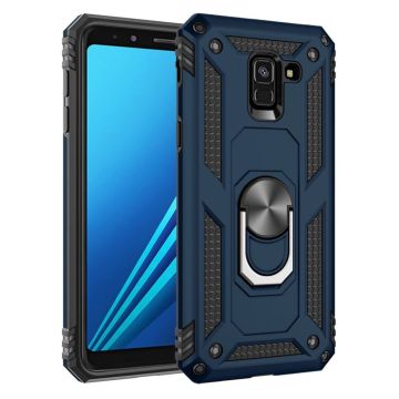 Bofink Combat Samsung Galaxy A8 (2018) Hoesje - Blauw