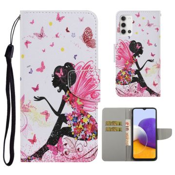 Wonderland Samsung Galaxy A22 4G flip Hoesje - Mooi Meisje