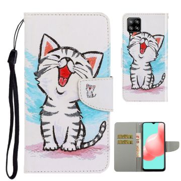 Wonderland Samsung Galaxy A22 4G flip Hoesje - Kat