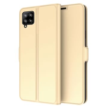 Zachte en dunne premium PU leren case voor Samsung Galaxy A22 4G - Goud