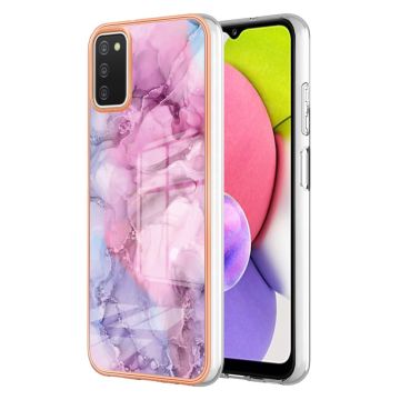 Marble design Samsung Galaxy A03s Hoesje - Rose