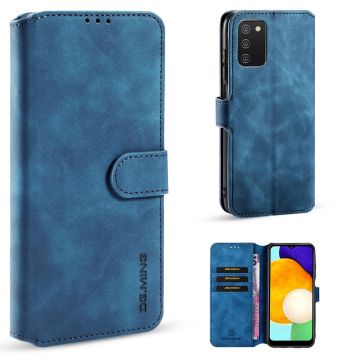 DG.MING Samsung Galaxy A03s retro Hoesje - Blauw