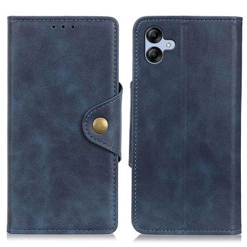 Alpha Samsung Galaxy A04e leren flip Hoesje - Blauw