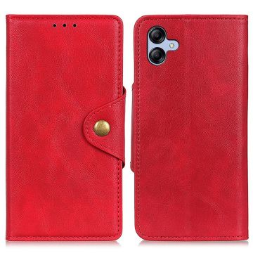 Alpha Samsung Galaxy A04e leren flip Hoesje - Rood