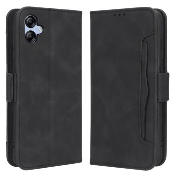 Modern-styled Leer Portemonnee Hoesje voor Samsung Galaxy A04e - Zwart