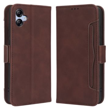 Modern-styled Leer Portemonnee Hoesje voor Samsung Galaxy A04e - Bruin