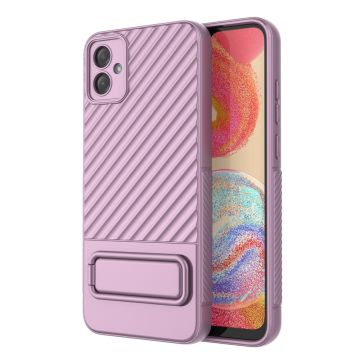 Beschermende anti-kras cover met kickstand voor Samsung Galaxy F04 / Samsung Galaxy M04 / Samsung Galaxy A04e - Roze