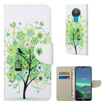 Wonderland Nokia 1.4 flip Hoesje - Groene Boom