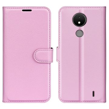 Classic Nokia C21 leren flip Hoesje - Roze