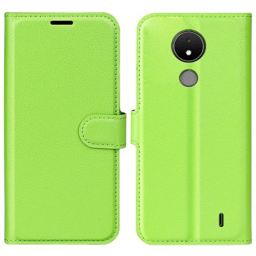 Classic Nokia C21 leren flip Hoesje - Groen