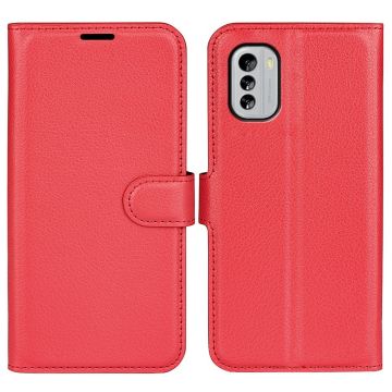 Classic Nokia G60 leren flip Hoesje - Rood