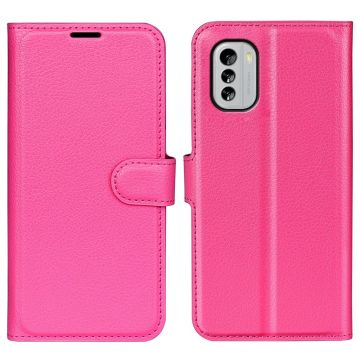 Classic Nokia G60 leren flip Hoesje - Rose