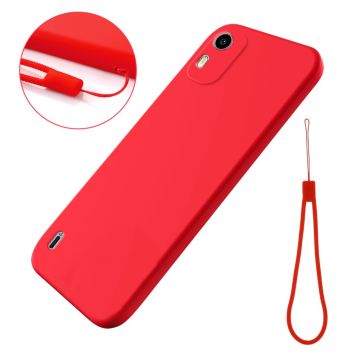 Matte vloeibare siliconen hoes voor Nokia C12 Plus / Nokia C12 / Nokia C12 Pro - Rood