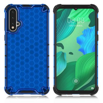 Bofink Honingraat Huawei Nova 5 Hoesje - Blauw