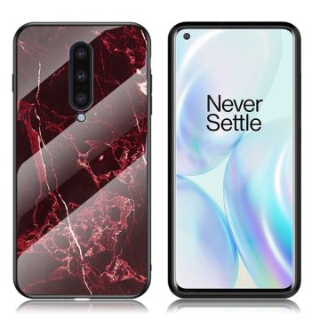 Fantasy Marble OnePlus 8 Hoesje - Rood