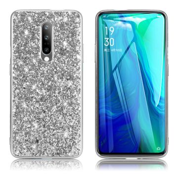 Glitter OnePlus 8 Hoesje - Zilver