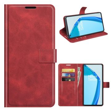 Portemonnee-etui voor OnePlus 9R - Rood