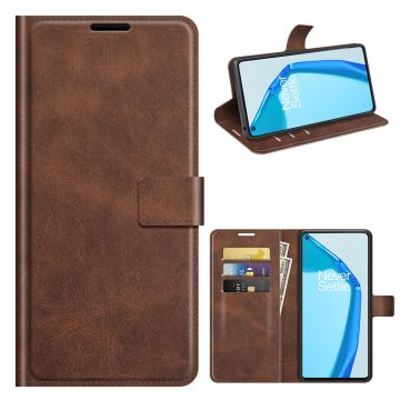 Portemonnee-etui voor OnePlus 9R - Koffie