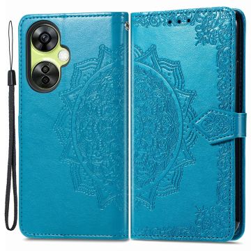 Mandala OnePlus Nord CE 3 Lite leren etui - Blauw