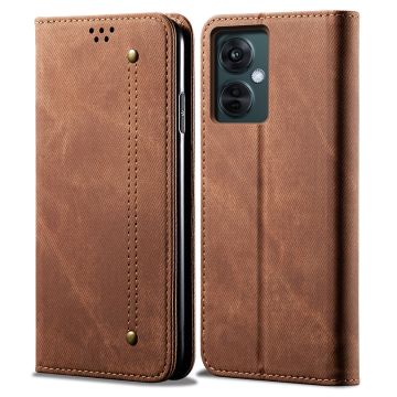 Jeans OnePlus Nord N30 / OnePlus Nord CE 3 Lite / Oppo K11x flip Hoesje - Koffie