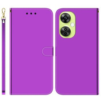 Mirror OnePlus Nord N30 / OnePlus Nord CE 3 Lite / Oppo K11x flip Hoesje - Purper