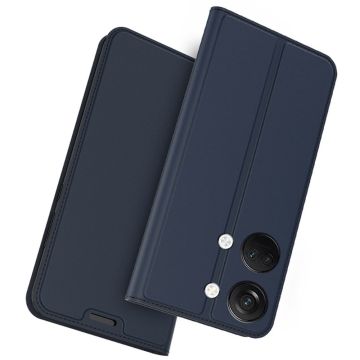 Zachte en dunne premium PU leren case voor OnePlus Ace 2V / OnePlus Nord 3 - Blauw