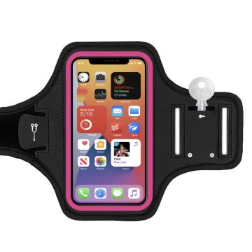 Universele fitness sportarmband voor 6,1 inch telefoon - Rose