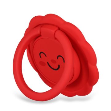 Universele 360 graden zonnebloem stijl zinklegering telefoon ring houder - Lucky Red