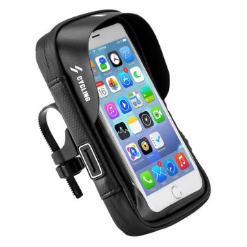 SZ-B17-3 Universele fiets waterdichte stuurtas voor 6-inch smartphone